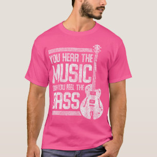 Je hoort de muziek maar je voelt de gitaar t-shirt