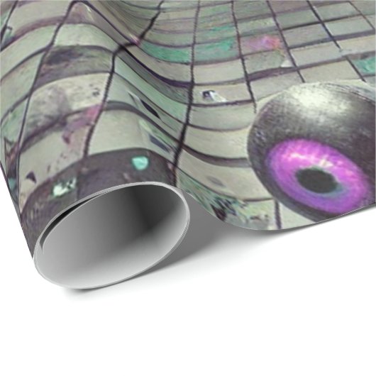 🎁 "Je hoort hier niet te zijn" Weirdcore Cadeaupapier (Rol Hoek)