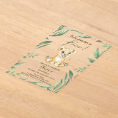 Je hoort me 1 oktober. acryl uitnodigingen (Laagn)