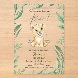 Je hoort me 1 oktober. acryl uitnodigingen