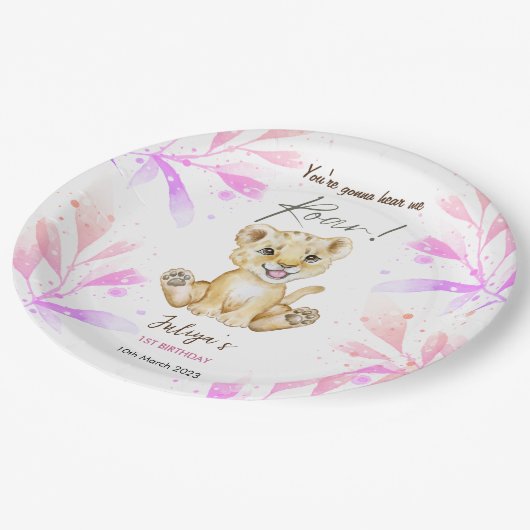 Je hoort me 1 oktober. papieren bordje (Gekanteld)