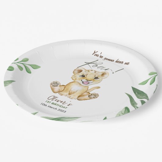 Je hoort me 1 oktober. papieren bordje (Gekanteld)