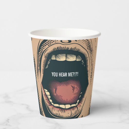 Je hoort me papieren bekers (Achterkant)