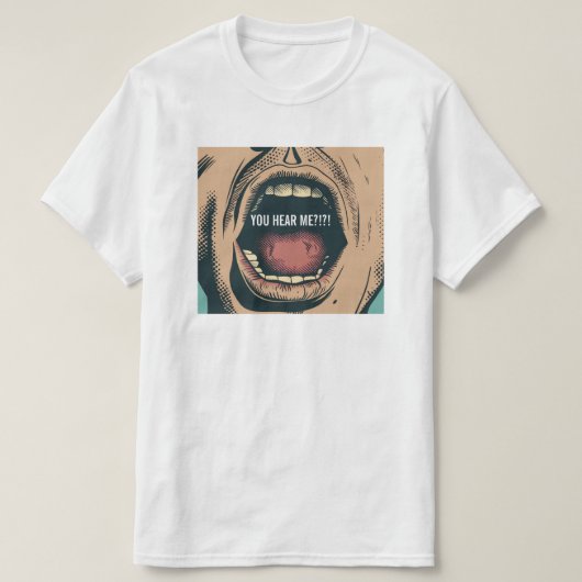 Je hoort me t-shirt (Design voorkant)