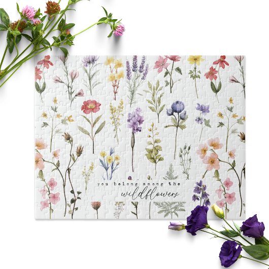 Je hoort tussen de wilde bloemen legpuzzel