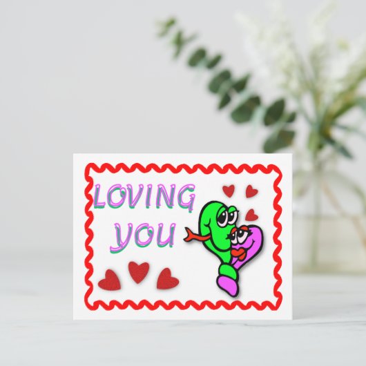 Je houden briefkaart (Staand voorkant)