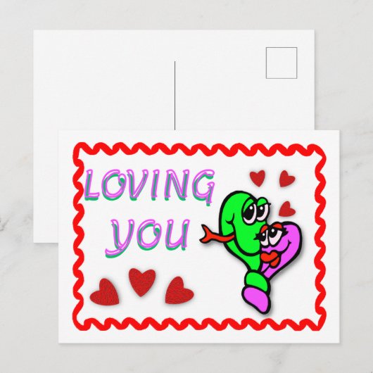 Je houden briefkaart (Voorkant / Achterkant)