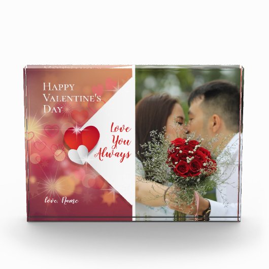 Je houdt altijd van je |Achtergrond Valentijnse ro Fotoblokken (Voorkant)