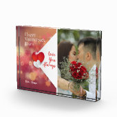 Je houdt altijd van je |Achtergrond Valentijnse ro Fotoblokken (Rechts)