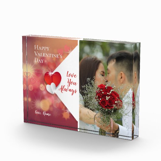 Je houdt altijd van je |Achtergrond Valentijnse ro Fotoblokken (Rechts)