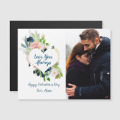 Je houdt altijd van je Valentijn met je foto, hart (Voorkant / Achterkant)