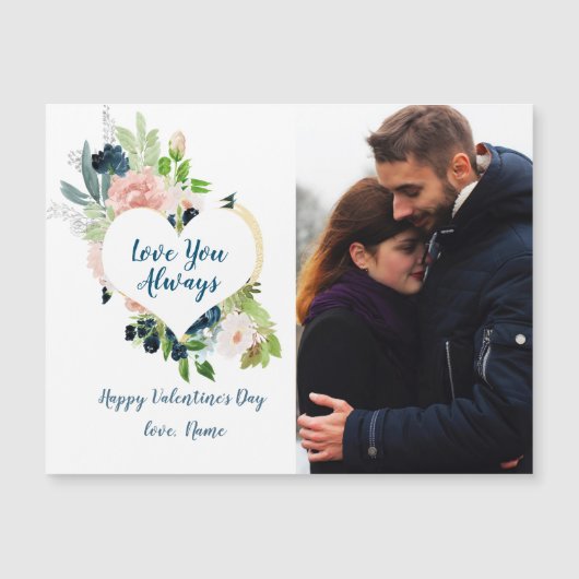 Je houdt altijd van je Valentijn met je foto, hart (Voorkant)