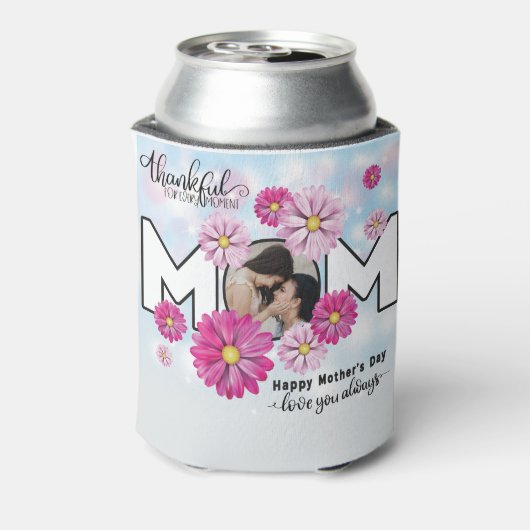 Je houdt altijd van mam Moederdag foto Blikjeskoeler (Blikje Achterkant)