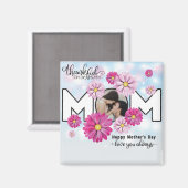 Je houdt altijd van mam Moederdag foto Magneet (Voorkant / Achterkant)