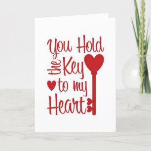 JE HOUDT DE SLEUTEL EN JE BENT 'MIJN PERSOON'-KART KAART