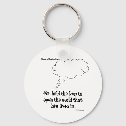 Je houdt de sleutel tot liefde (sleutelhanger) sleutelhanger (Voorkant)