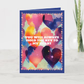 Je houdt de sleutel van mijn hart Valentijnsdag Feestdagen Kaart (Voorkant)