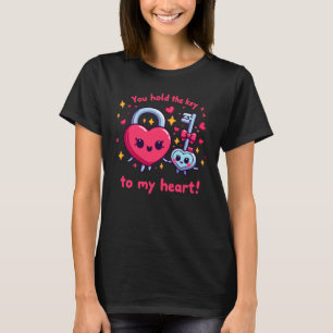 Je houdt de sleutel van mijn hart vast - Schattige T-shirt