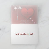 Je houdt de sleutel vast aan mijn hart kaart (Binnen)