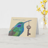 Je houdt de sleutel vast aan mijn hartkaart kaart (Gele Bloem)