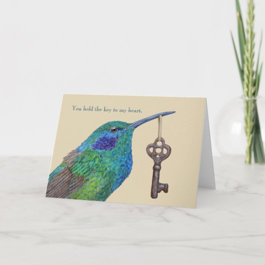 Je houdt de sleutel vast aan mijn hartkaart kaart (Voorkant)