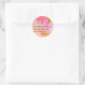 Je houdt hem Christelijk Floral Inspirerend Ronde Sticker (Tas)