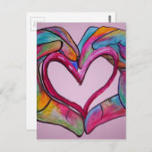 Je houdt mijn hart in je handen briefkaart (Voorkant / Achterkant)