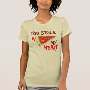Je houdt mijn hartenliefhebber tegen A (Pizza) T-shirt