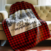 Je houdt van de bergen en de rug, Buffalo Pset Fleece Deken