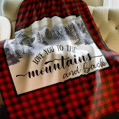 Je houdt van de bergen en de rug, Buffalo Pset Fleece Deken