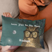 Je houdt van de kamer van de maan met bril. kussensloop