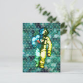 Je houdt van de maan Astronaut Draairuimte Briefkaart (Staand voorkant)