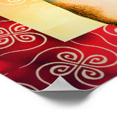 Je houdt van de maan Astronaut Draairuimte Poster (Hoek)