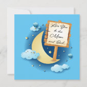 Je houdt van de maan en de rug feestdagenkaart (Voorkant)