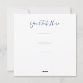 Je houdt van de maan en de rug feestdagenkaart (Achterkant)