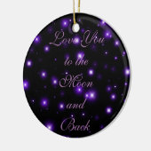 Je houdt van de maan en de rug keramisch ornament (Links)