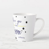 Je houdt van de maan en de rug latte mok (Rechts)