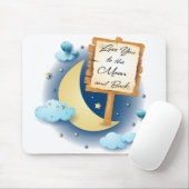 Je houdt van de maan en de rug muismat (Met muis)