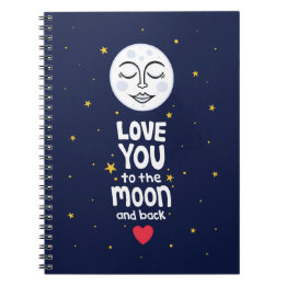 Je houdt van de maan en de rug notitieboek