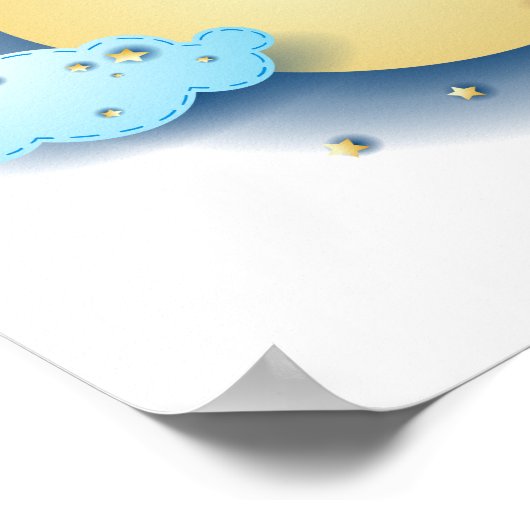 Je houdt van de maan en de rug poster (Hoek)