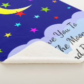 Je houdt van de maan en de rug sherpa deken (3/4)