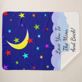 Je houdt van de maan en de rug sherpa deken (Voorkant (horizontaal))