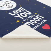 Je houdt van de maan en de rug sherpa deken (3/4)