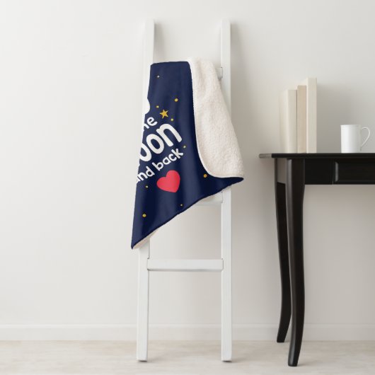 Je houdt van de maan en de rug sherpa deken (In situ)