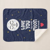 Je houdt van de maan en de rug sherpa deken (Voorkant (horizontaal))