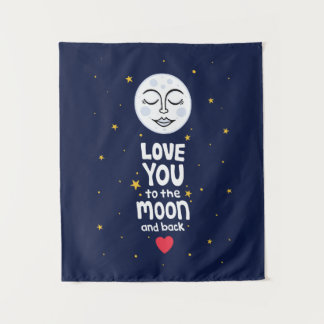 Je houdt van de maan en de rug wandkleed