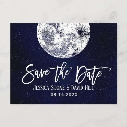 Je houdt van de maan en het rughuwelijk sparen de  aankondigingskaart (Voorkant)