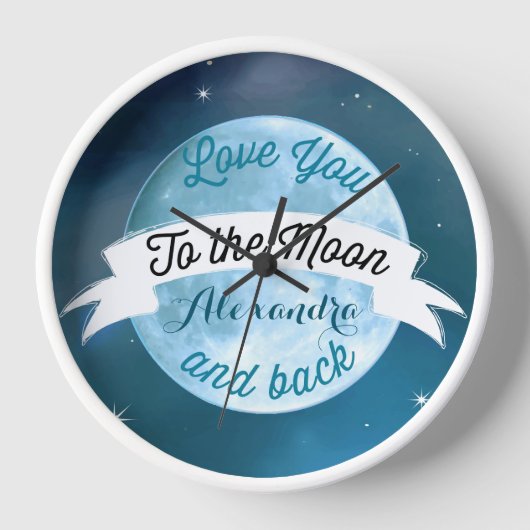 Je houdt van de Moon Chalkboard Banner Baby (Voorkant)