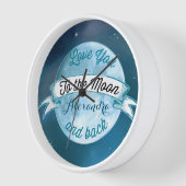Je houdt van de Moon Chalkboard Banner Baby (Hoek)