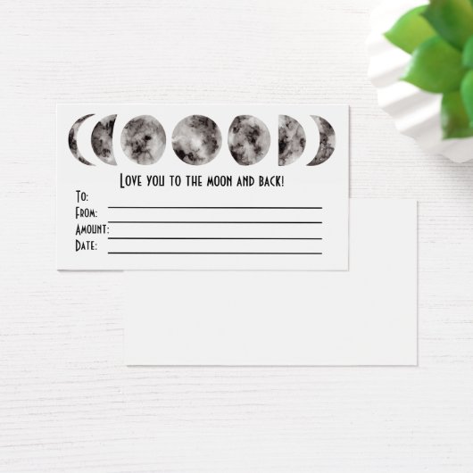 Je houdt van de Moon Gift Kaart (Bureau)
